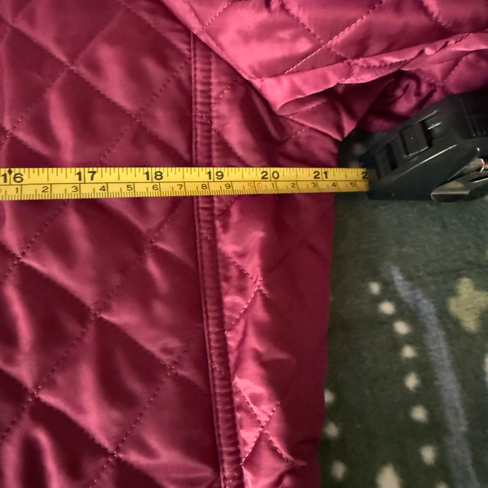 Women’s Burberry jacket. Like new. Magenta / burgundy color. Size XL - Picture 8 of 8